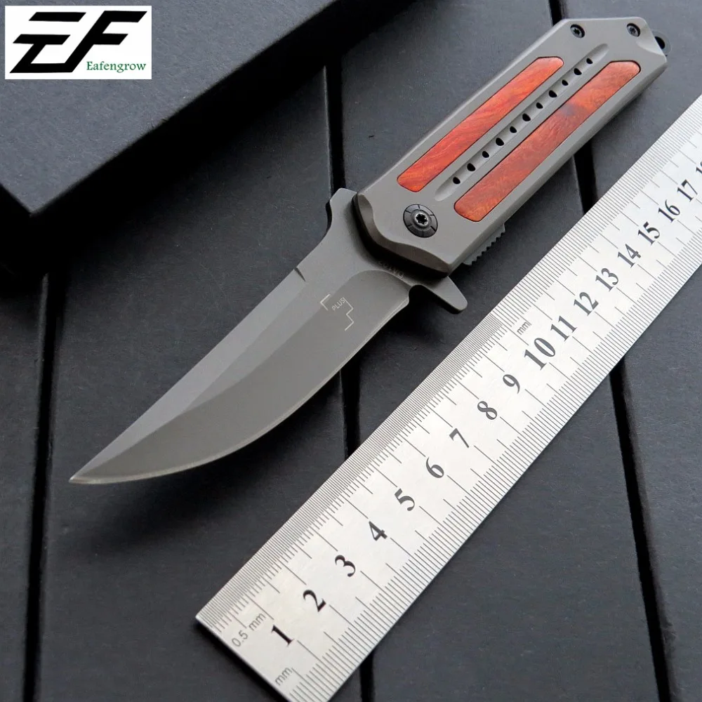 Eafengrow DA102 Карманный военный тактический EDC Складной нож 7Cr18Mov лезвия палисандр