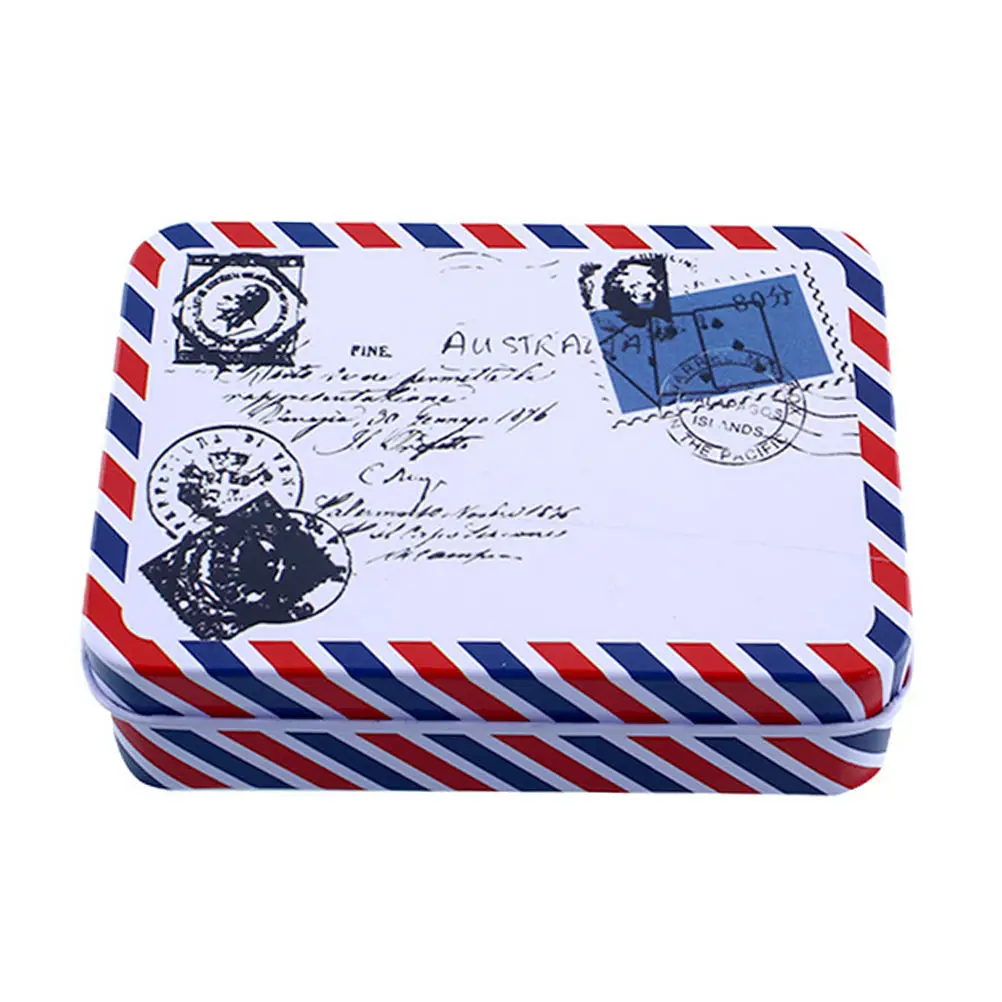 11 Стиль Мини жестяная металлическая коробка запечатанные банки упаковочные коробки ювелирные изделия, коробка для конфет маленькие банки для хранения серьги в виде монет Подарочная коробка для наушников