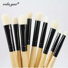 9pcs Professional Makeup Brushes Set For Eye Brushes Eyeshadow Eyeliner Eyebrow Smudge Blending Contour Eyes Makeup Tools Kit