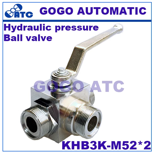 Гидравлический шарик давление клапан KHB3K-M52* 2 Мужская резьба углеродистая сталь двухпозиционный Трехходовой высокий шарик давление клапан