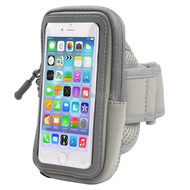 Universal Sport Running Riding Arm Band Case For Cell Phone Holder Zipper Bag-22