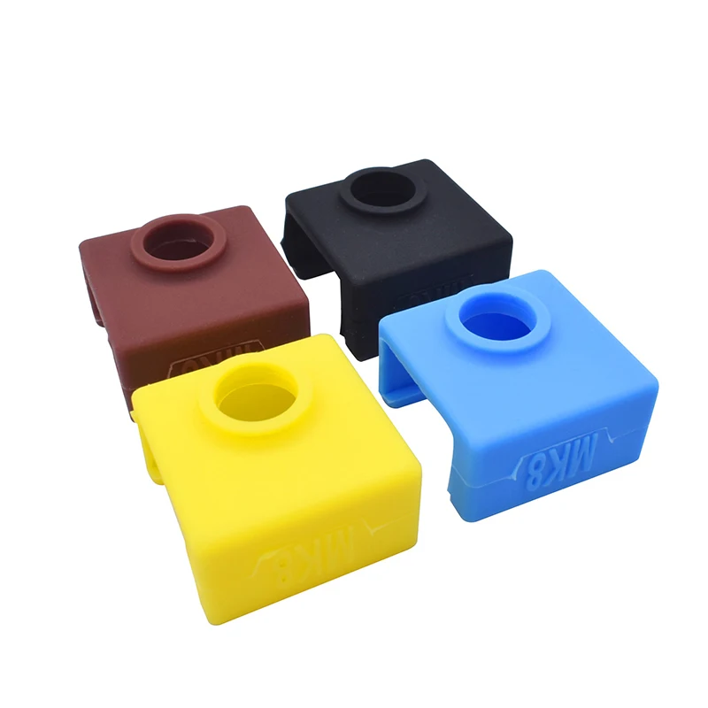 3D Printer MK8 Silicone Socks Block Heater Silicone Insulation cover for Replicator Anet a6 a8 i3 MK7 / MK8