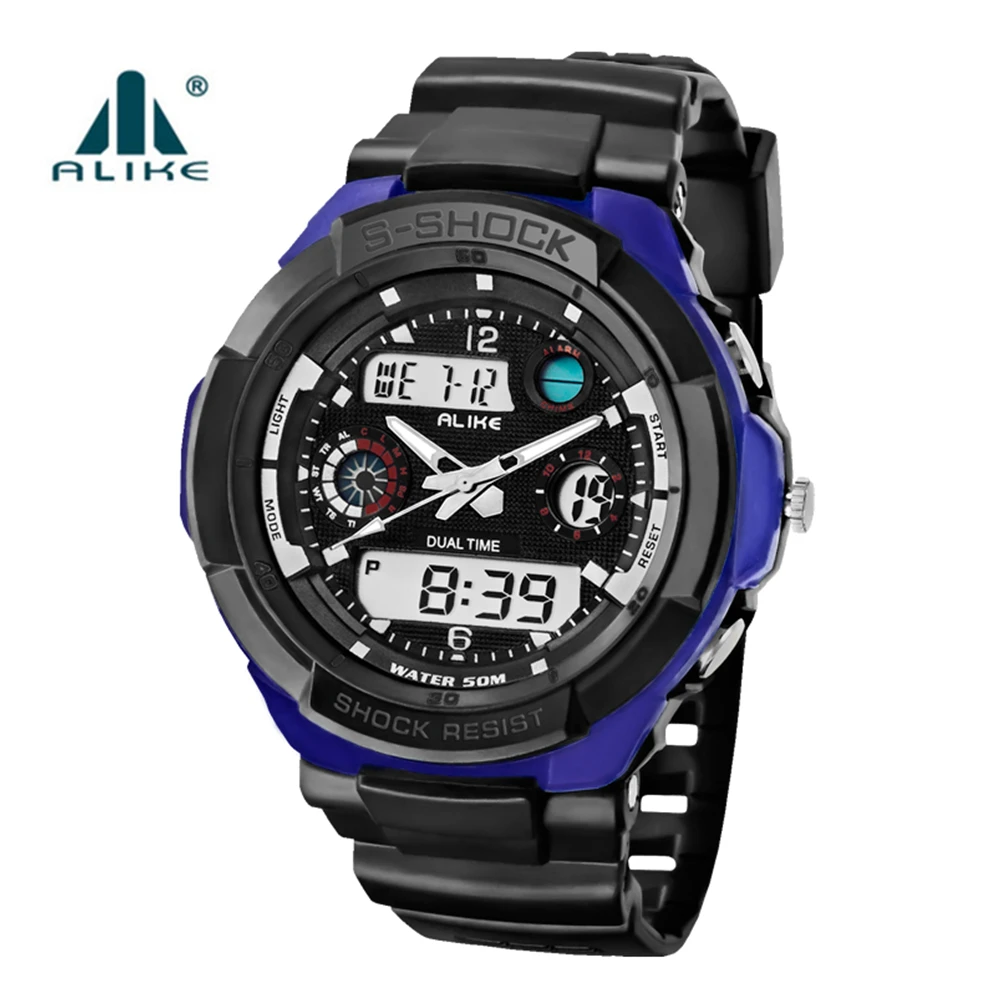 

2019 New Shock Military Men Watches Luxury Brand Sport LED Digital Watch 5ATM Waterproof Outdoor Men Wristwatches Sports Watches