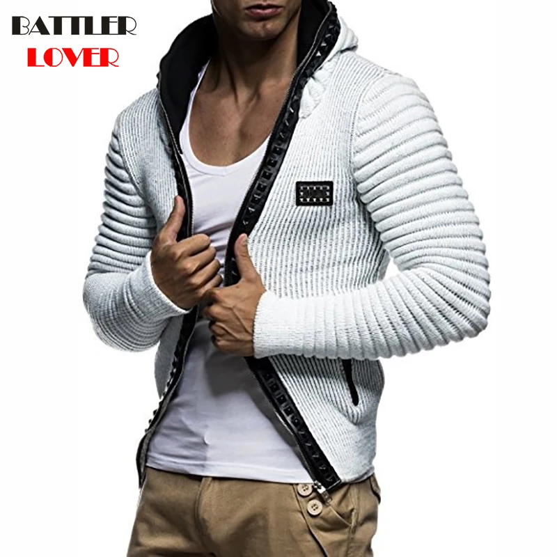 2018 Cardigan Hoodies Men Autumn Hooded Hoodies Mens Thick Warm Sweatshirts Hip Hop Motor Males Casual Brand Hombre Hoody Jacket