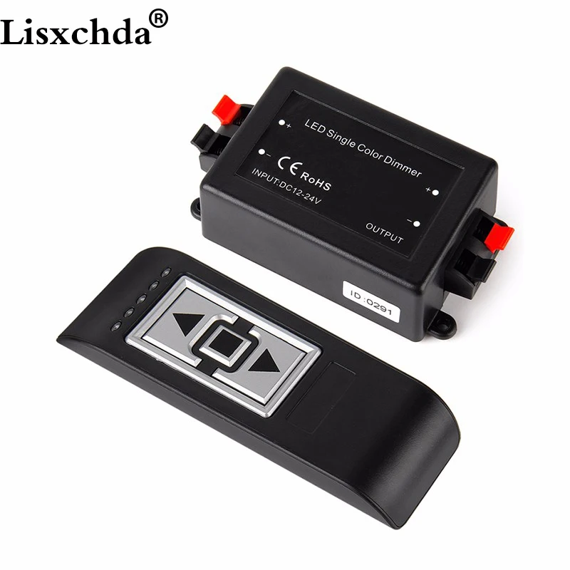

3 key rf wireless 12-24V led dimmer controller for 3528 5050 single color 12v led strip light 12v 96w/24v 192w