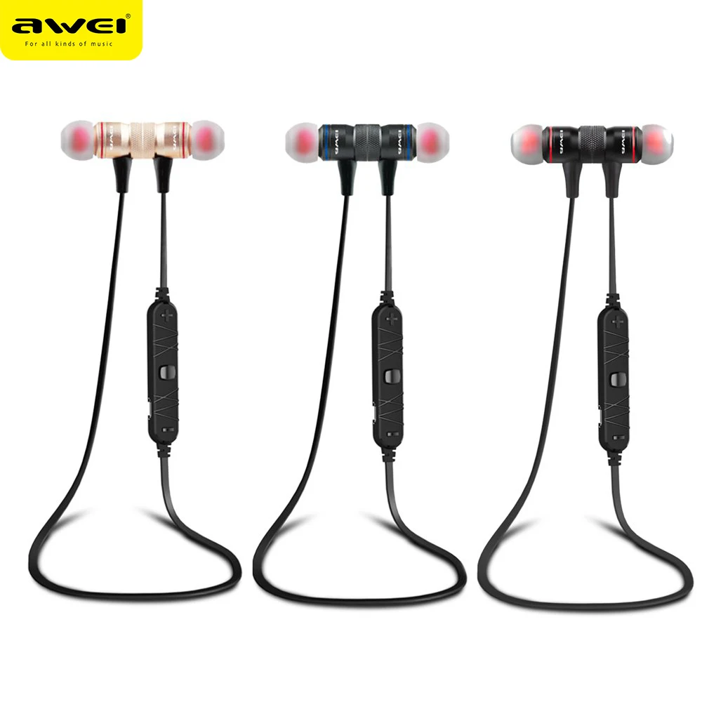 

Original Awei A920BL Wireless Bluetooth Earphone 4.0 Bluetooth Headset Headphone With Mic Sports Stereo Earphone For Phone