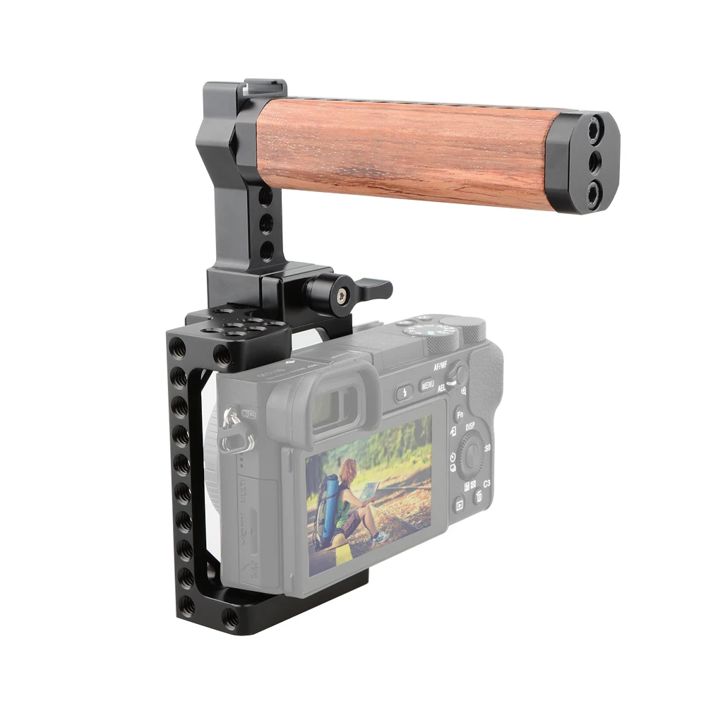 CAMVATE Camera Cage Rig With QR Top Handle For Sony A6000 A6300 A6500 4K Cameras (1)