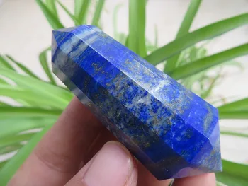 

69g BLUE LAPIS LAZULI 12 SIDED CRYSTAL QUARTZ VOGEL WAND POINT