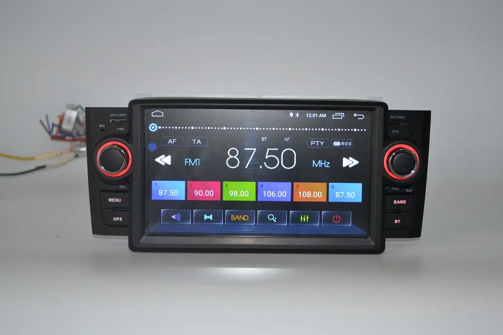 Cheap 7 inch 2 din android 9 car DVD gps navigation for fiat LINEA,radio,wifi,quad core,English,russian,french 21