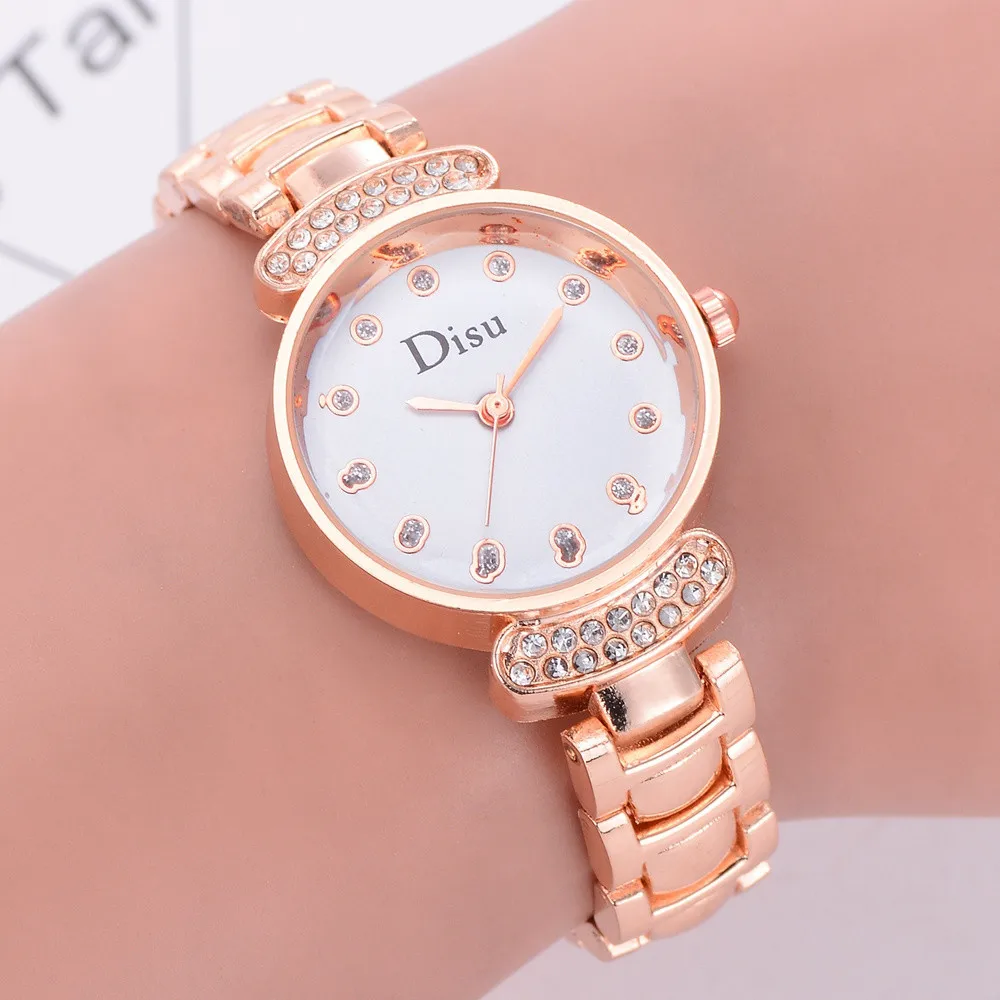 

Fashion Women Watch Luxury Brand DISU Women Casual Wrist Watch Ladies Rhinestone Quartz Watch Relogio Feminino bayan kol saati
