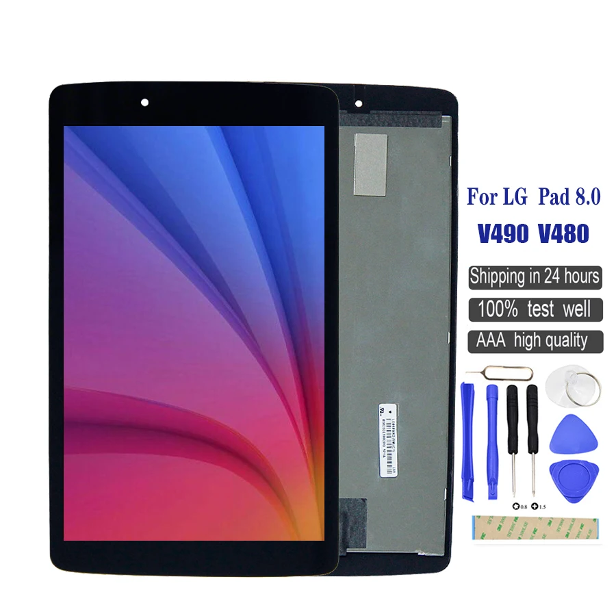 8 дюймовый сенсорный ЖК дисплей для LG G Pad 0 V480 V490 экран дигитайзер панель сенсорное