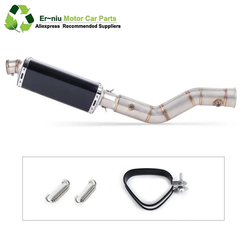

Motorcycle Exhaust Muffler Escape Middle Link Contact Pipe Full System Slip On For yamaha YZF R1 1000 YZF1000 YZF-R1 2009~2015