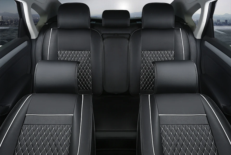 Искусственная кожа чехлы для сидений автомобиля bmw x3 серии сиденья комплект полный набор дышащая подушка для сиденья cover protector Классический чехол сиденья