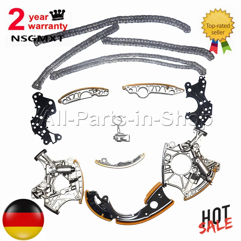 

AP01 Timing Chain Gear Kit for Audi A4 A6 A8 2,4l 3,2l FSI V6 BDW AUK BKH BPK 06E109218H 06E109217H 06E109229A 079109229L