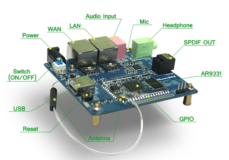 Модуль Wi Fi для динамиков AR9331 OpenWRT макетная плата модуль открытый