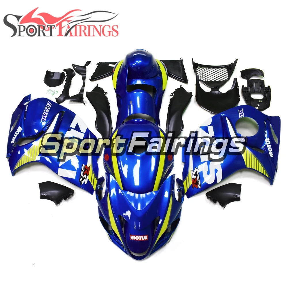 

Blue Yellow Injection Motorcycle Fairings For Suzuki GSXR1300 Hayabusa 08 09 10 11 12 13 14 15 2008 - 2016 ABS Plastic Bodyworks