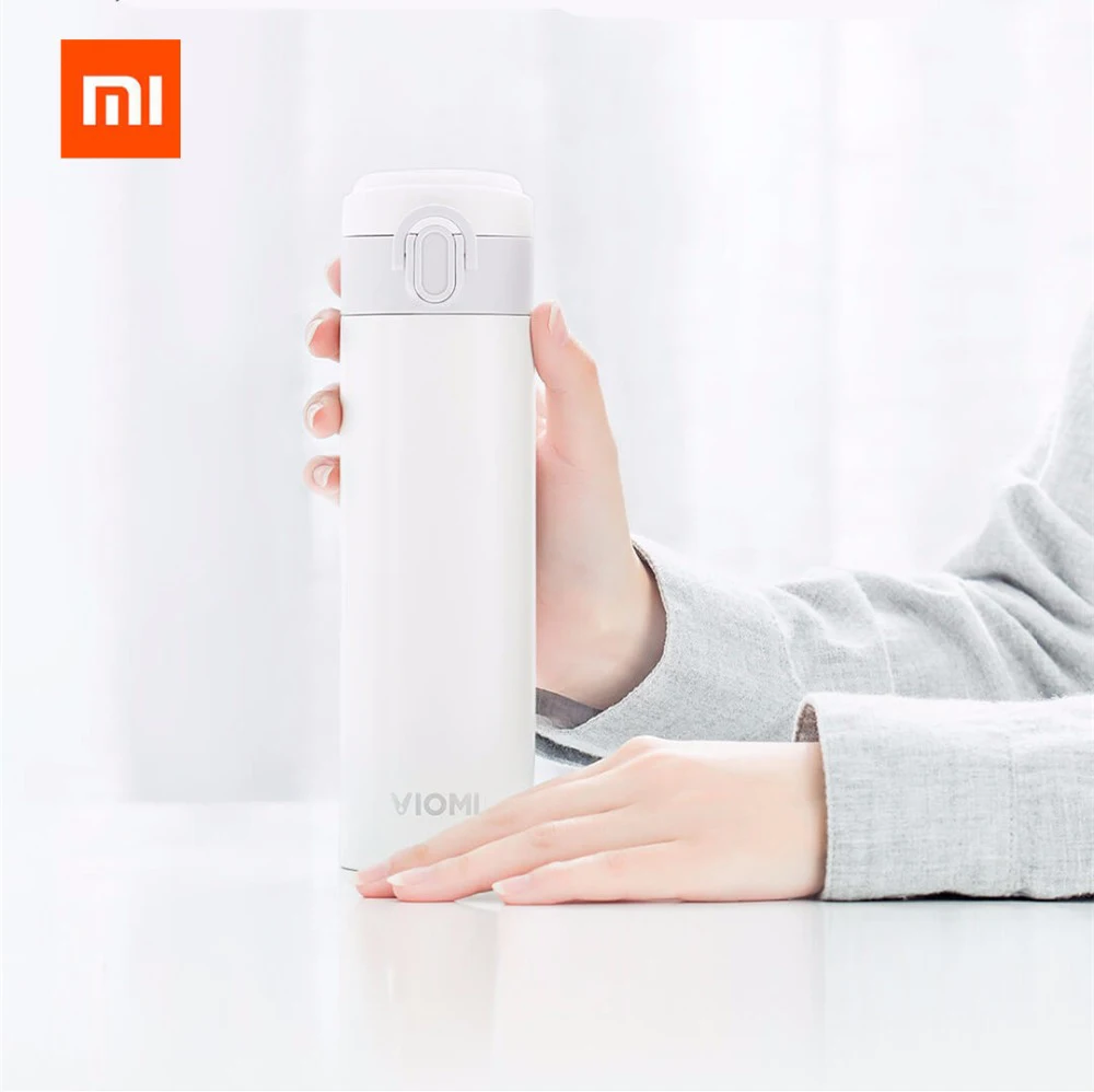 Xiaomi Mijia VIOMI Портативный Вакуумный Термос 300 мл/460 мл Легкий сплав Материал 24 часа термос одной рукой Вкл/закрывает