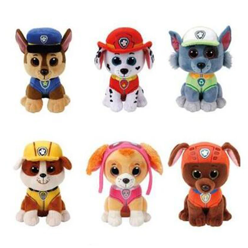

Ty Beanie Boos 15cm Everest Zuma Marshall Skye Rocky Rubble Dog Plush Toys Doll Gift for Girl