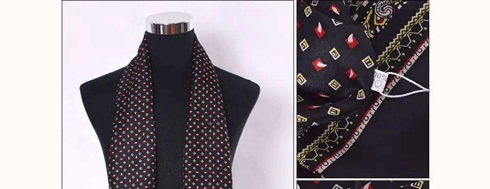 men's scarves [BYSIFA] Male Small Square Plaid Scarves Apparel Accessories 100% Mulberry Silk Long Scarves Black,Navy Blue,Wine Red 160*26cm mens scarf for summer