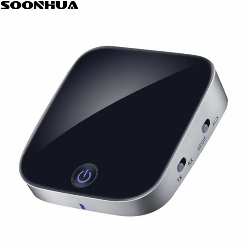 

SOONHUA Wireless Car 4.1 Bluetooth Receiver/Sender/Transmitter Adapter 3.5mm Audio Music Adapter for Car Speaker Phone Headphone