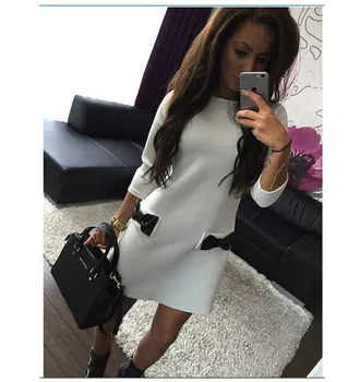 

Nice Long Sleeve Dress Women Spring Fashion Ladies Casual Plus Size Clothes Female Dresses Vintage women's Clothing Elegant