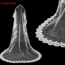 Высокое качество,, свадебная фата, аксессуары для невесты, кружевная вуаль, фата для невесты, белая/цвета слоновой кости