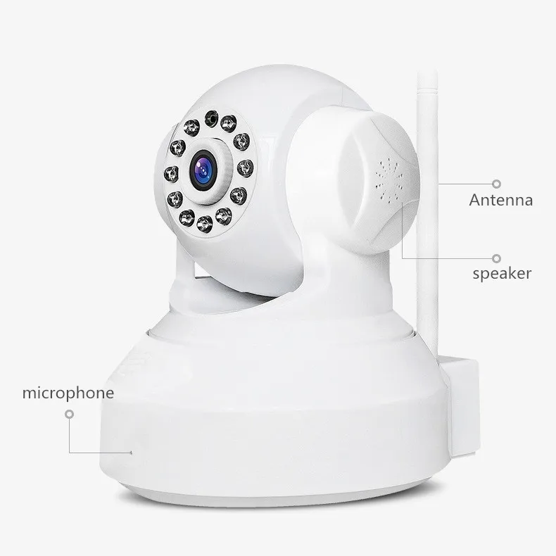 HD Mini P2P IP Camera Wireless Wifi Pan/Tilt Two Way Audio