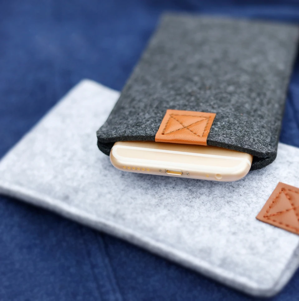 Чехол-бумажник ручной работы из шерстяного войлока для iphone Xs XR/7,8, прозрачный чехол разных размеров для samsung S9/S8 Plus, чехол для мобильного телефона