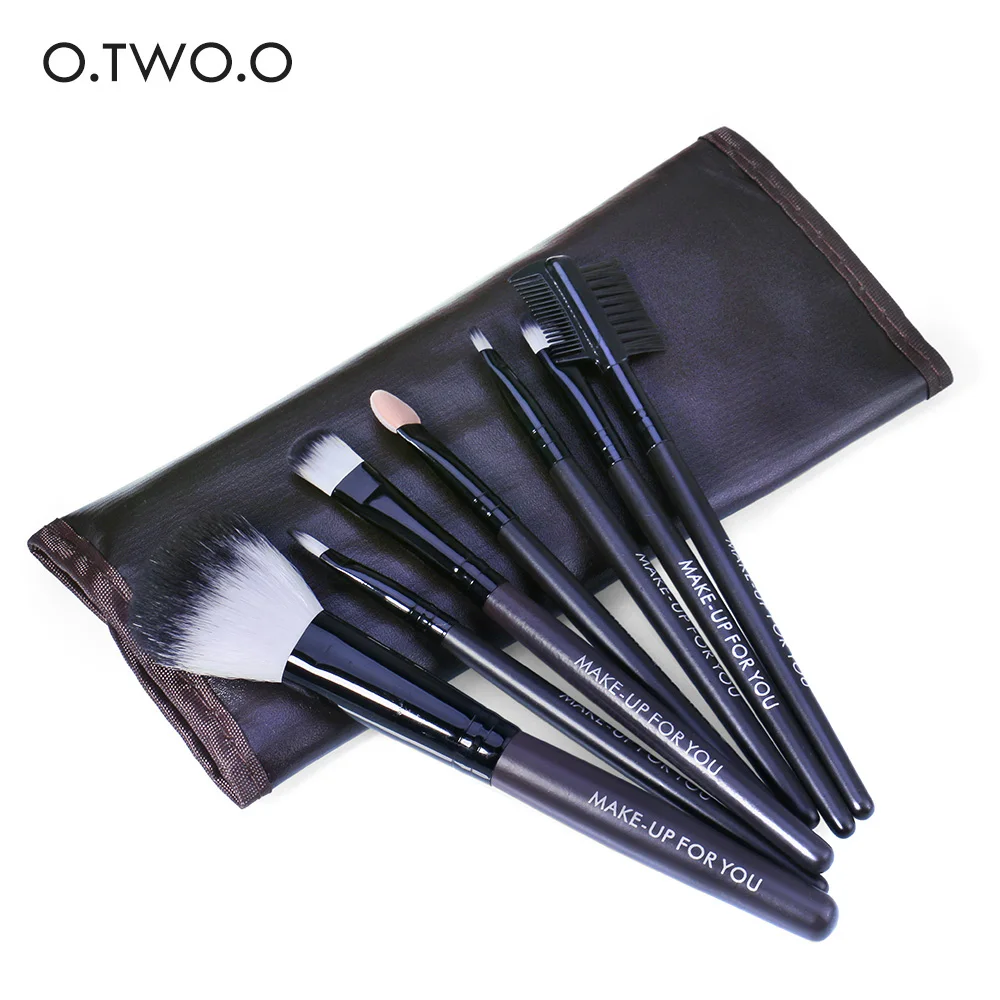 

O.TWO.O Brand 7pcs In 1 Set Make Up Brushes Set Cosmetics Brush Set Beauty Eye Shadow Eyeliner Lip Brush Hot Sale