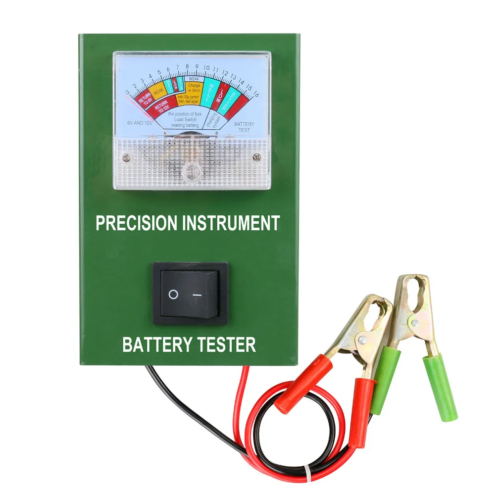 

BT50B Car Battery Tester Load 6V 12V 16V DC Auto Engine Battery Test 2-250Amp CCA Within 5s Alligator Clip Battery Measurement