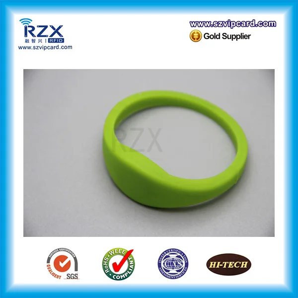 30 шт. черный зеленый 13.56Mkz силиконовый FM1108 RFID смарт-браслет для двери