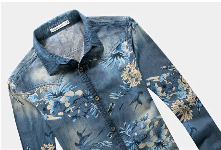 denim and flower brand shirts