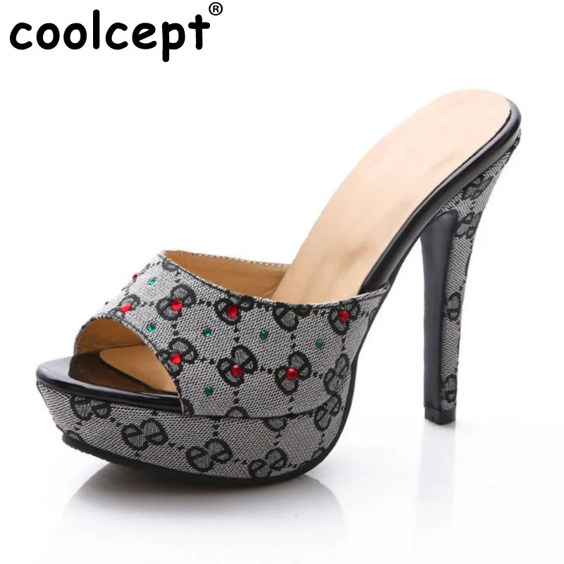 

women peep open toe stiletto platform party high heel sandals sexy fashion ladies heeled footwear heels shoes size 33-39 P16819