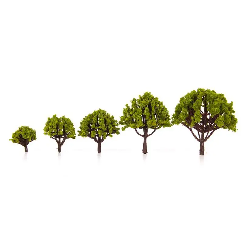 20 шт модель поезд Пейзаж Деревья 3 см-8 см масштаб модель игрушка для детей Дети свадьбы миниатюры диорамы