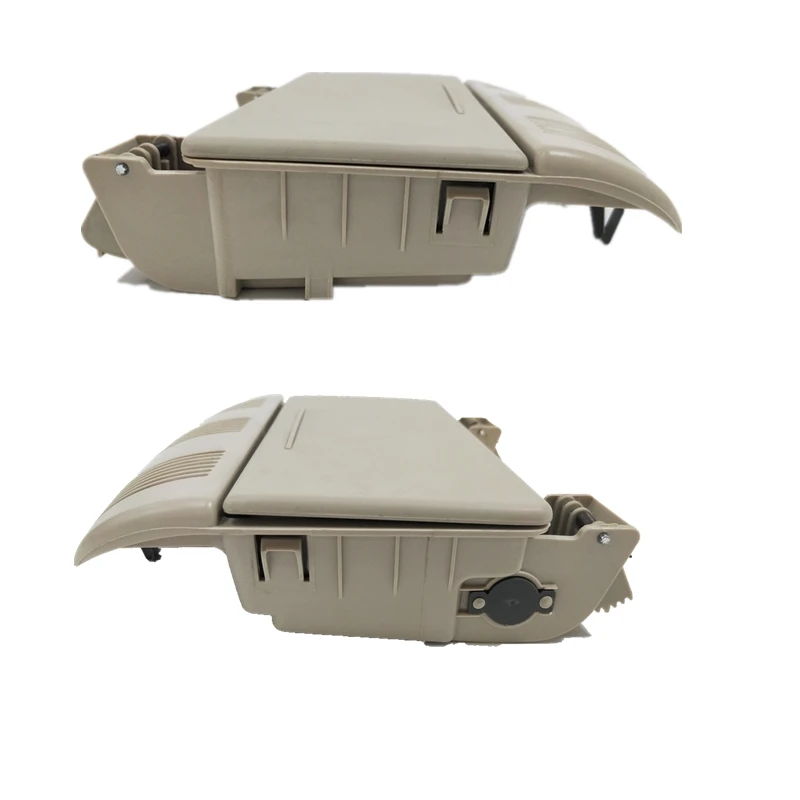 BTAP бежевый и серый автомобиль солнцезащитные очки коробка для хранения держатель для Skoda Octavia Fabia Roomster 1Z0868565F 1Z0 868 565 E F 1Z0868565E