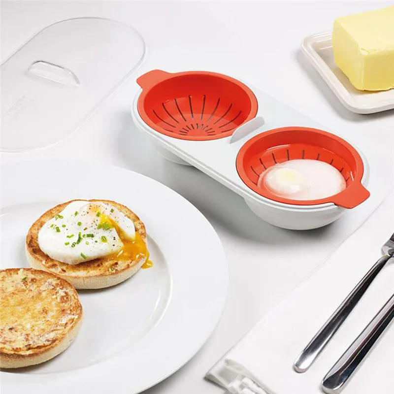1PC Microwave Oven Egg Poacher Eggs Bowl Food Grade PP Material Egg Tools Kitchen Accessories Cooking