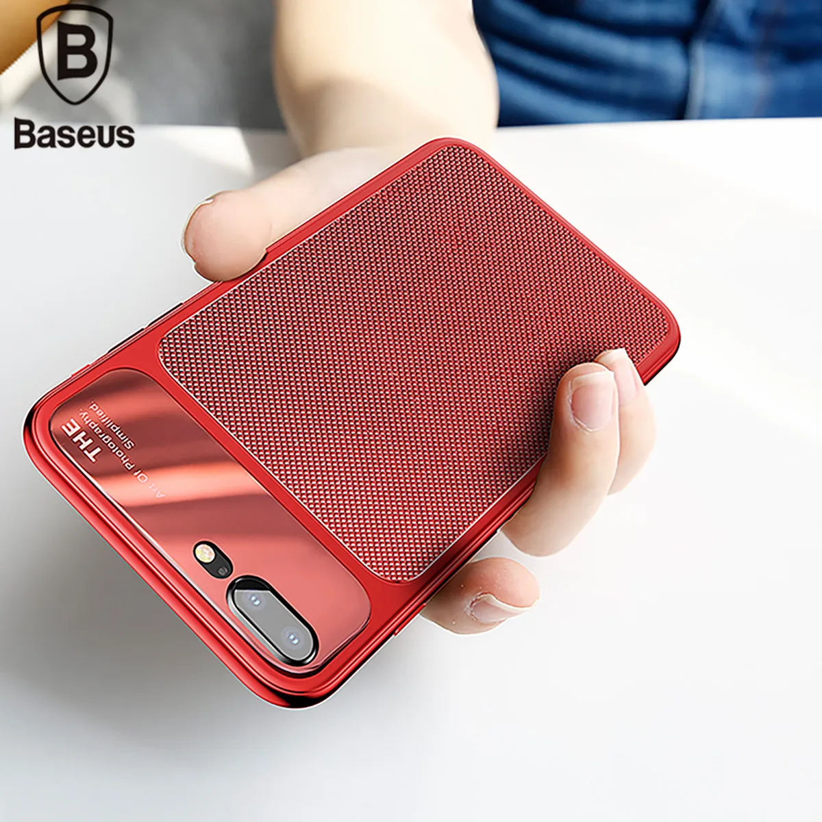 BASEUS for iPhone 8 Plus case luxury Knight Series Diamond Pattern High Aluminum Glass Soft TPU Cover iphone 7 brand |