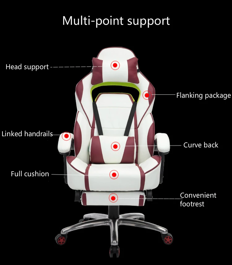 Flash Deal Creative Gaming Chair Multifunction Reclining Massage Computer Chair Ergonomics Household Nap Chair with Footrest Swivel Chair 2 Flash Deal Creative Gaming Chair Multifunction Reclining Massage Computer Chair Ergonomics Household Nap Chair with Footrest Swivel Chair 2