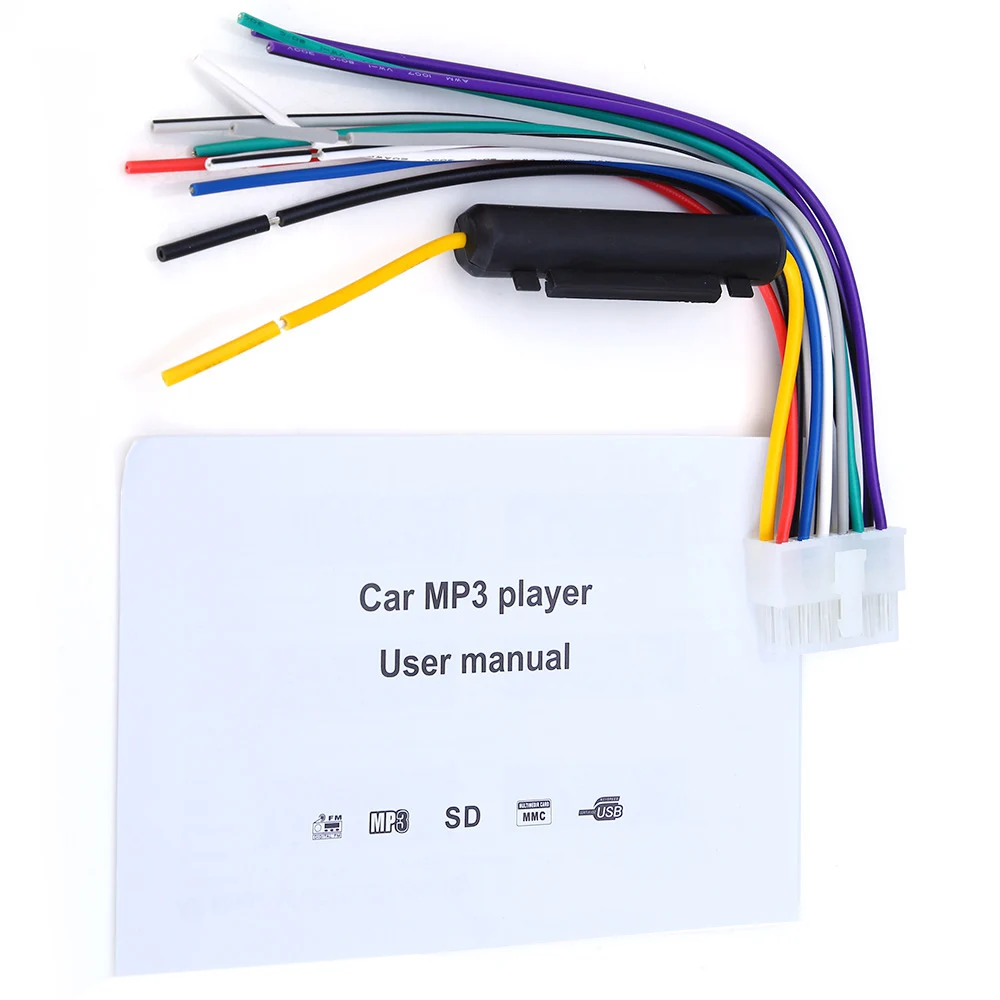 Автомагнитола 59831 Din 12 В автомобильное аудио стерео MP3 плеер с поддержкой FM SD AUX USB