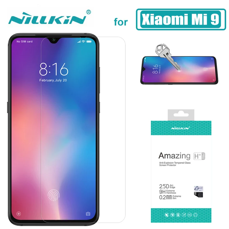 Для Xiaomi mi 9 Lite mi 9T mi 9 mi 8 mi 8 SE стекло Nillkin 9H закаленное стекло для защиты экрана Xiaomi mi 9T 9 8 6 5 mi 6 mi 5 K20 Pro