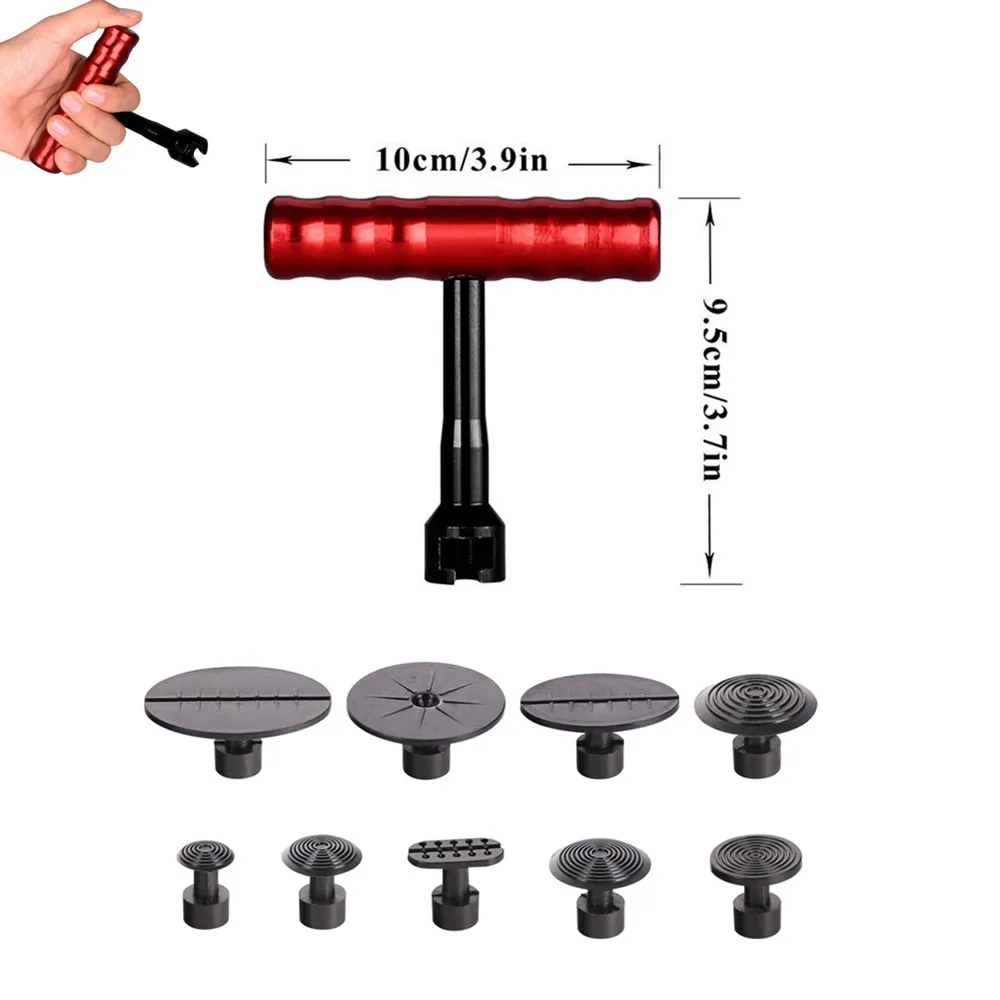 Pdr автоматический инструмент для ремонта вмятин набор безболезненных инструментов для ремонта вмятин удаление вмятин мини ручной подъемник маленький красный Т-бар ручной инструмент набор