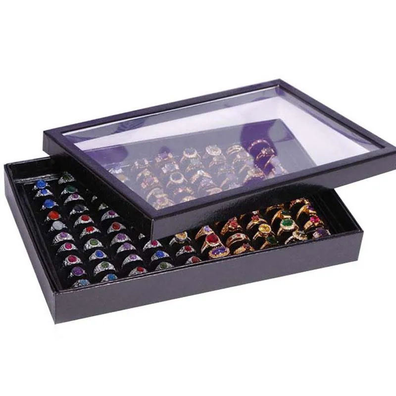 

Ring Storage Ear Pin Case Organizer Holder Show Jewelry Display Box