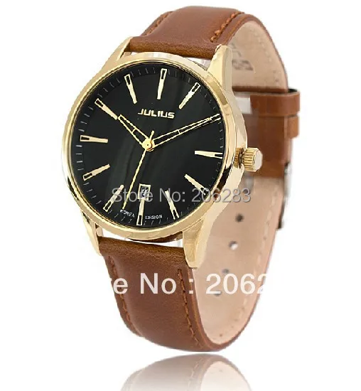 

JA-372 Fashion originality quartz watch men watch leather watch 1pc+free shipping