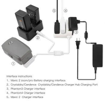 

Intelligent Voltage Converter Charger Adapter to Power Bank for CrystalSky for DJI Mavic 2 pro / zoom/Phantom 3/4 Battery