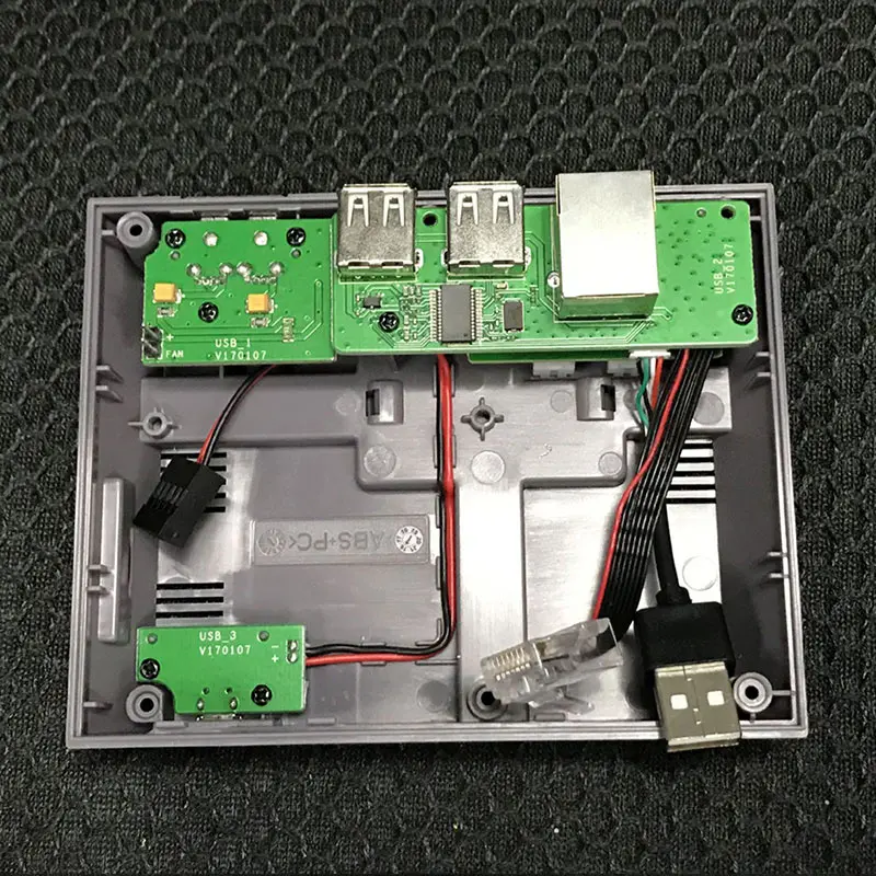 Чехол elerow 7 в 1 NESPi для Raspberry Pi 3 2 B + игровой контроллер кулер радиаторы 16 ГБ кабель
