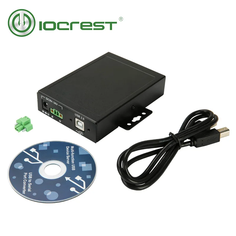 IOCREST USB 2.0 4 pin female to 2 ports rs232 db9 serial converter adapter FTDI3410 chips