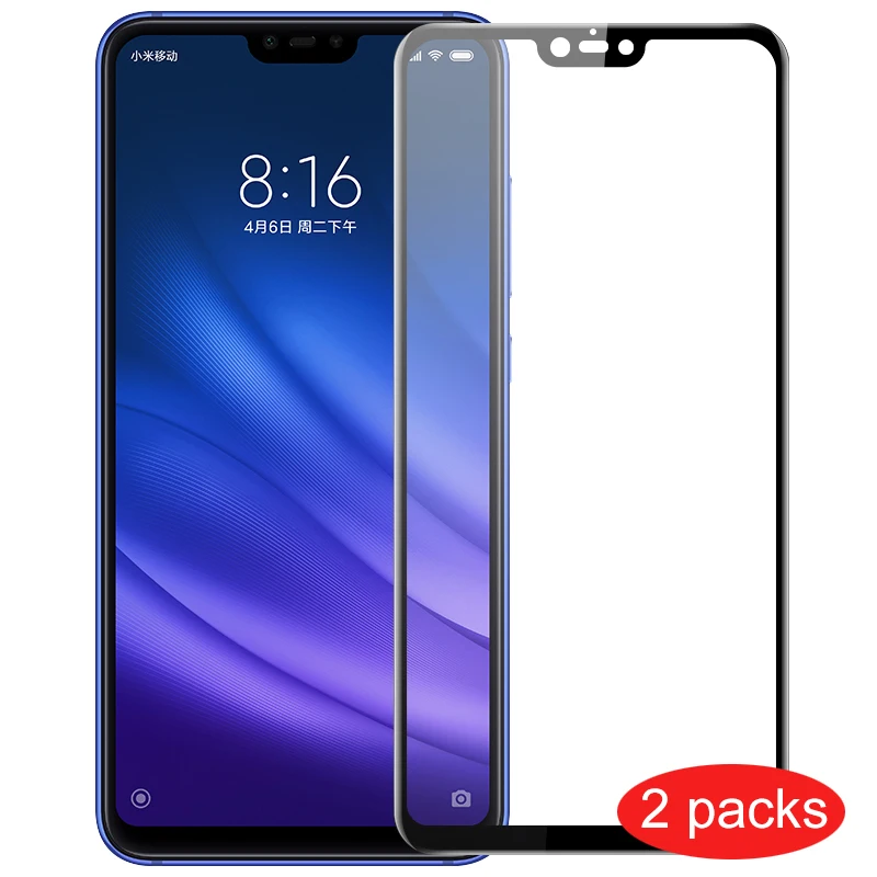 Защитная пленка для экрана Xiaomi Mi 8 Lite защитная из закаленного стекла с полным