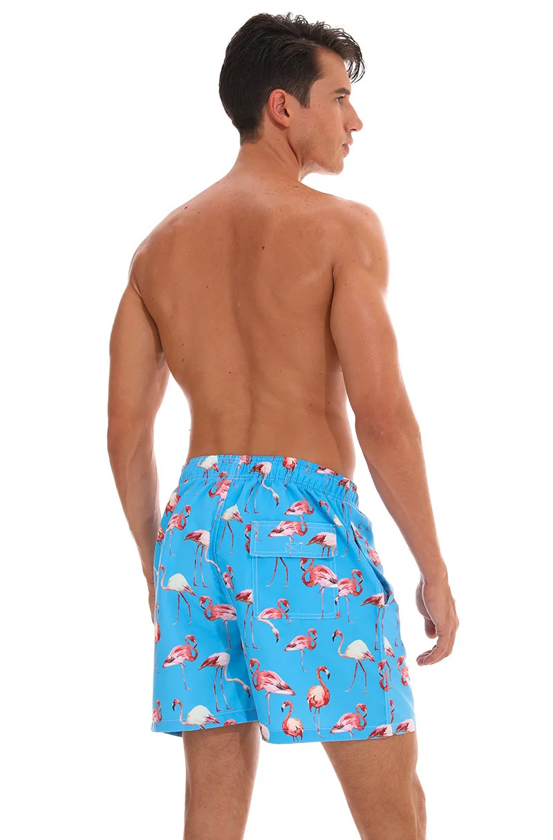 Новые пляжные шорты, мужские шорты для плавания, мужские плавки, быстросохнущие пляжные шорты для серфинга, мужские спортивные пляжные шорты с сетчатой подкладкой