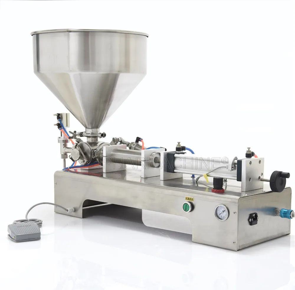 Cream Filling Machine PakCN-Fil, Oil Filling Machine 50-500ml, With 1 Tube Pneumatic (220V/50HZ)