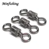 25~100 pcs/lot Stainless Steel Rolling Swivels YH Fishing Swivel Size 1#~12# Fishing Accessories Sea Fishing Hook Connector ► Photo 3/3
